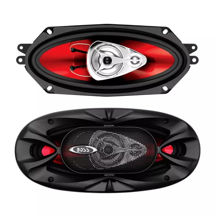 Have one to sell? Sell now Boss Audio CH4330 4" x 10" 3-Way 400W Peak 4-Ohms Full Range Coaxial Speakers