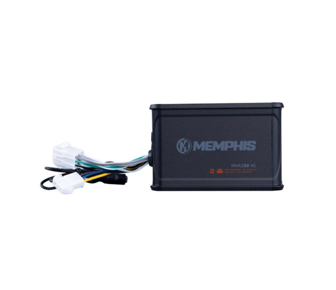 6.5" Speaker Replacement kit + 4-Ch Amp For 2003 - 2014 Silverado Sierra Crew Cab. Value Package