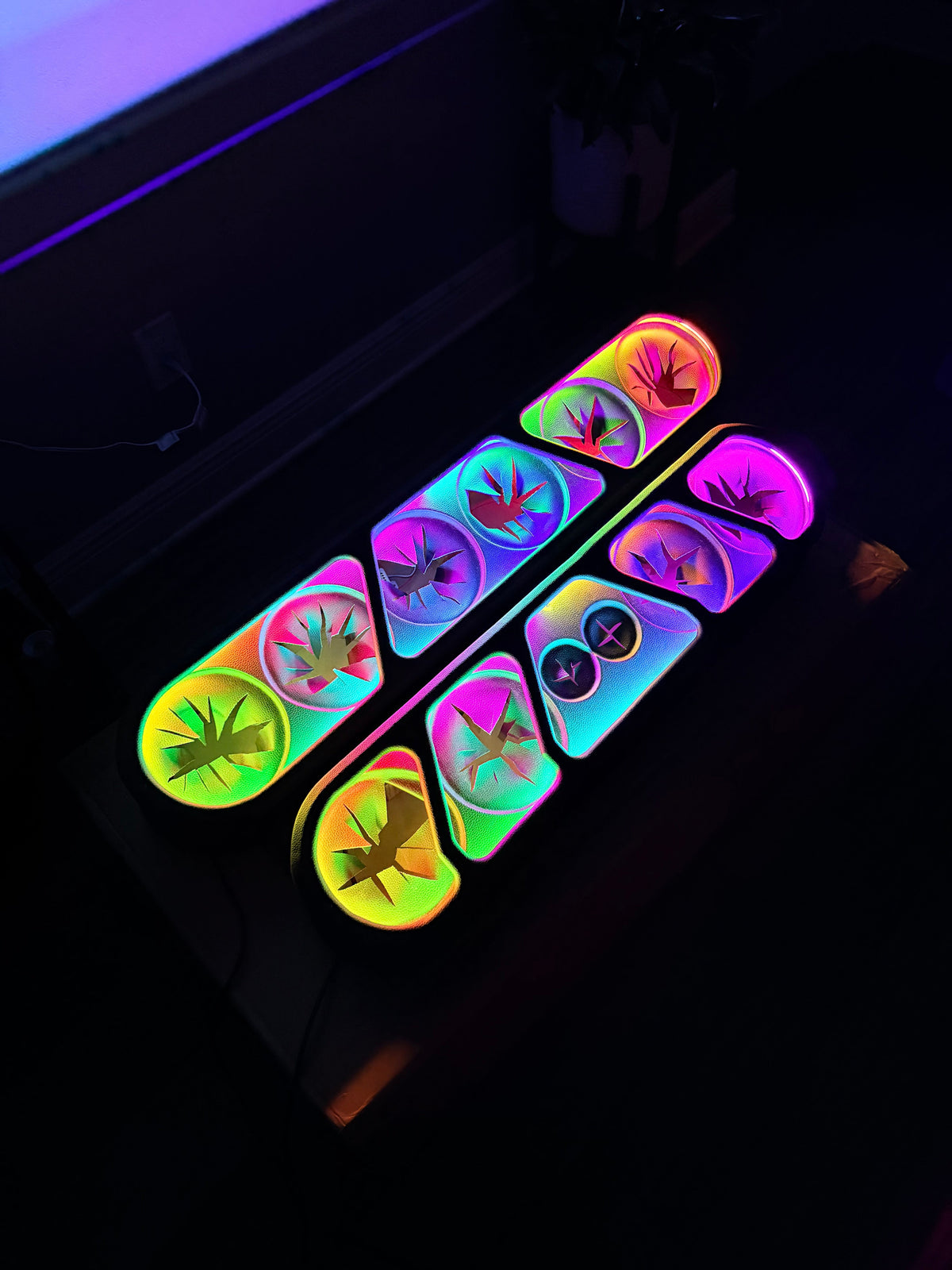 BOLT ON SPEAKER RACK WITH LED INSERT