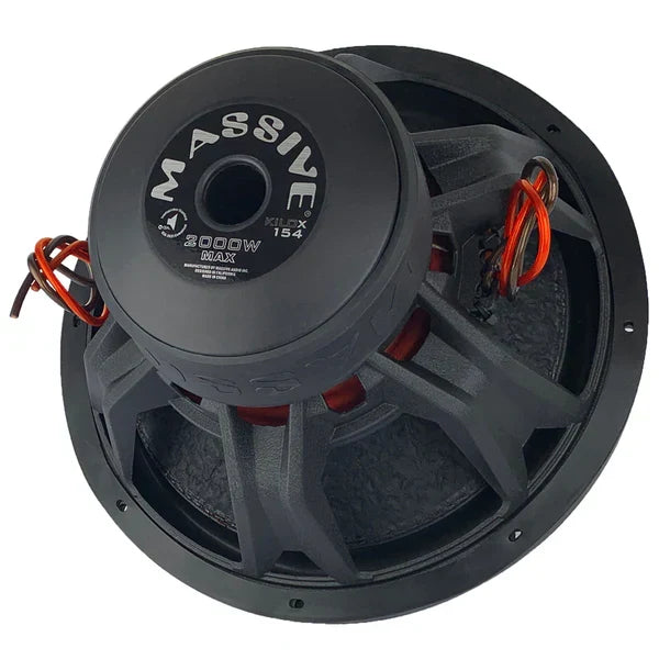 Massive audio KILOX154 - 15" 1000 Watts RMS Dual 4 Ohm 3" V.C. Subwoofer