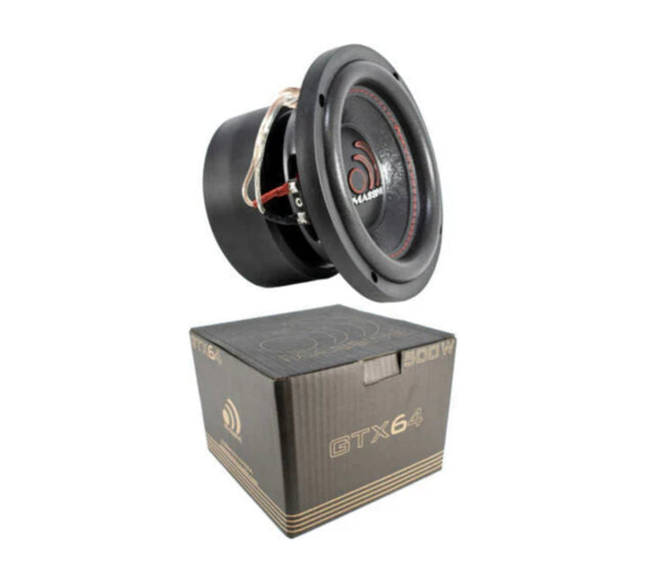 GTX64 - 6" 250 WATTS RMS DUAL 4 OHM SUBWOOFER