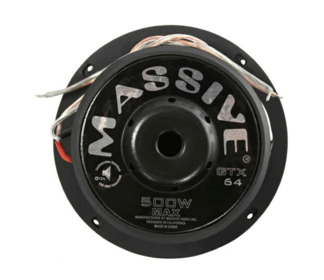 GTX64 - 6" 250 WATTS RMS DUAL 4 OHM SUBWOOFER