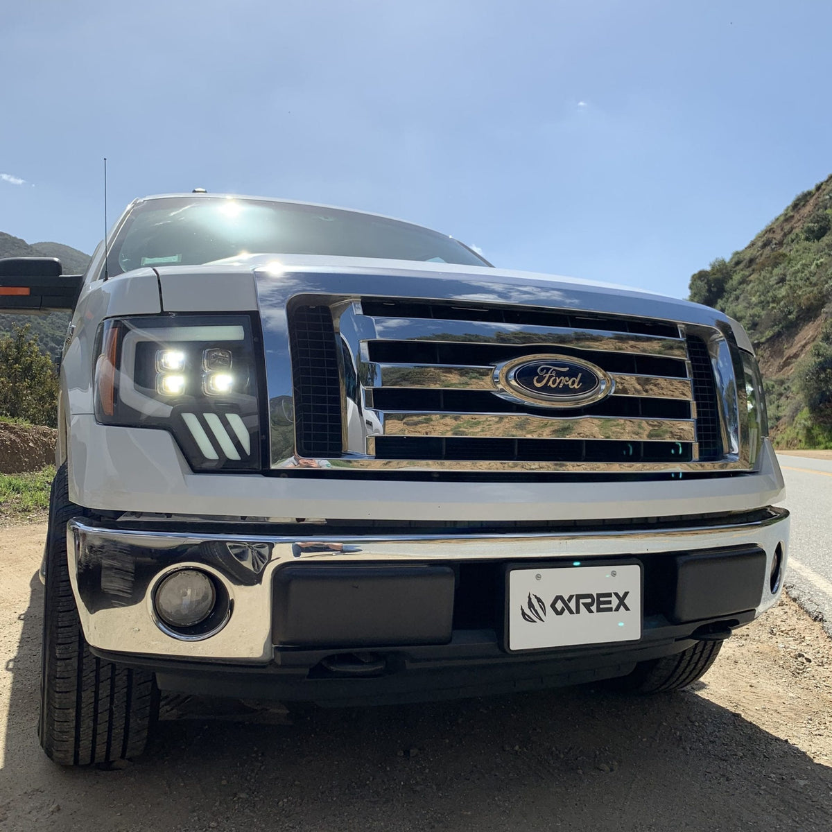 AlphaRex 09-14 Ford F150 NOVA-Series LED Projector Headlights Black