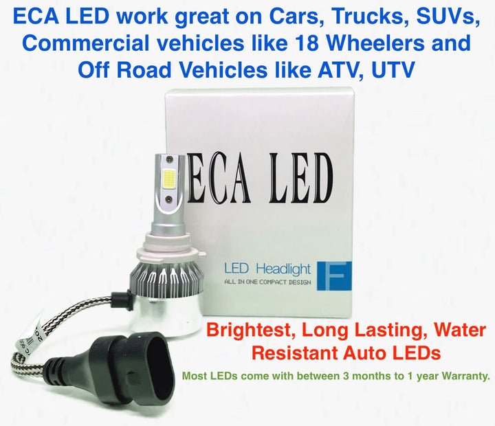 ECA LED - Longest lasting Vehicle Headlight Fog light for low beam or High beam led