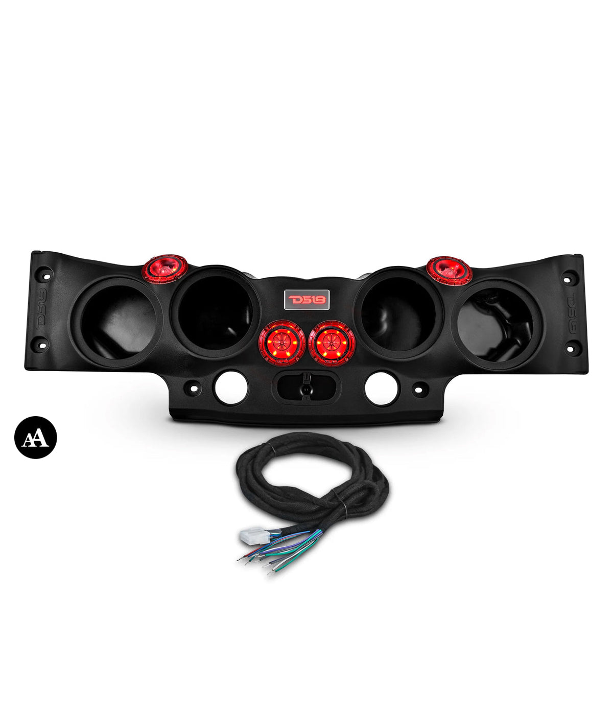 DS18 Jeep JK/JKU Overhead Sound Bar System Fits 4 X 8" Speakers (Not included) 4 X Tweeters PRO-TW4L and 2 X Drivers PRO-DRNS