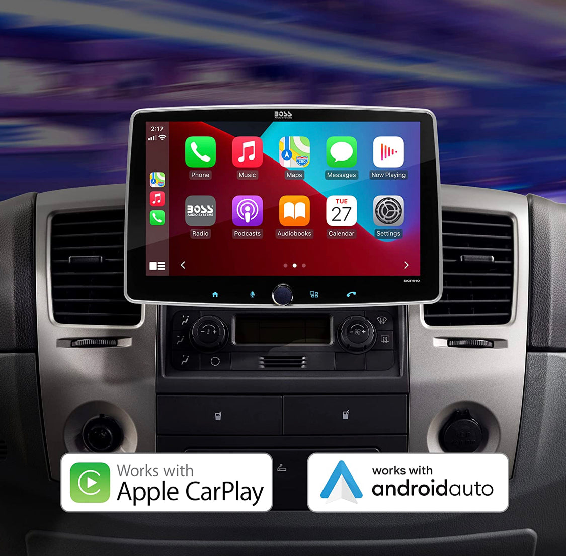 Boss BCPA9W 9" Apple Carplay and Android Auto with bluetooth stereo