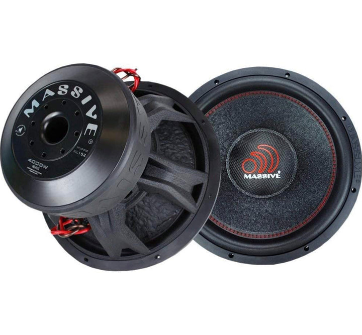 HIPPOXL152R - 15" 3000 WATTS RMS DUAL 2 OHM 4" Voice Coil MEGA SUBWOOFER