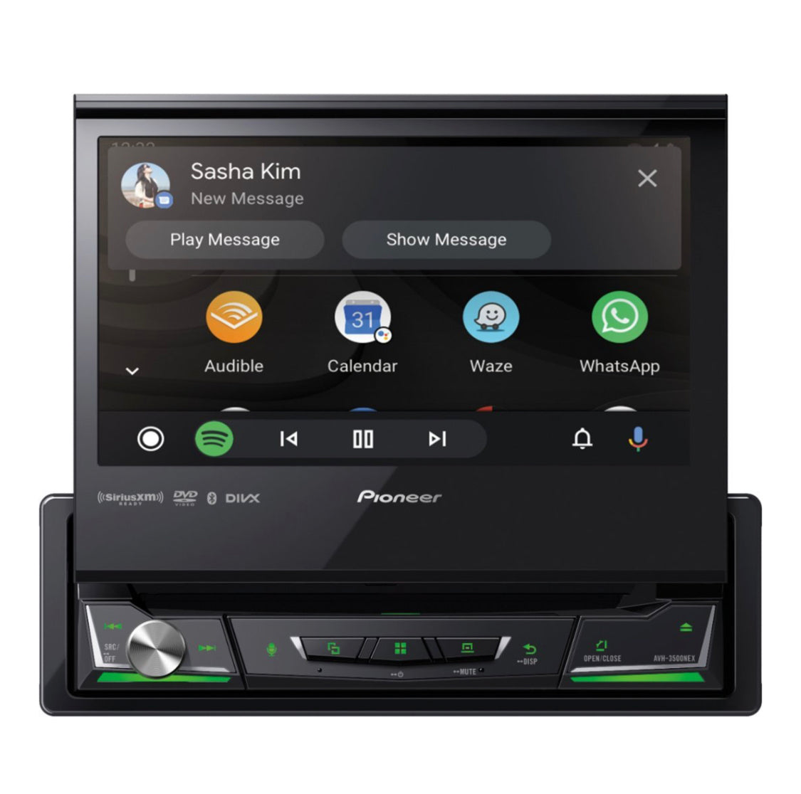 Pioneer AVH-3500NEX Car Stereo. 7" Motorized, Apple CarPlay®, Android Auto™, Bluetooth®, and SiriusXM-Ready™ - DVD Receiver
