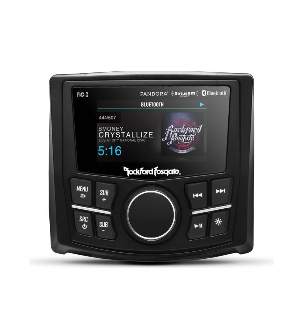 Rockford Fosgate PMX-3 Marine digital media receiver with Bluetooth and camera input