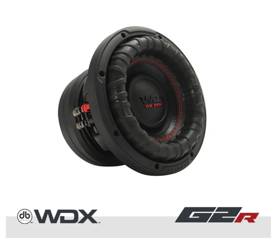 db Drive WDX8G2R.4 8" inch Dual 4-Ohm Subwoofer 1500 Watt Max. Get roof shaking bass on Silverado, Sierra, Ram, F-150 & F-250