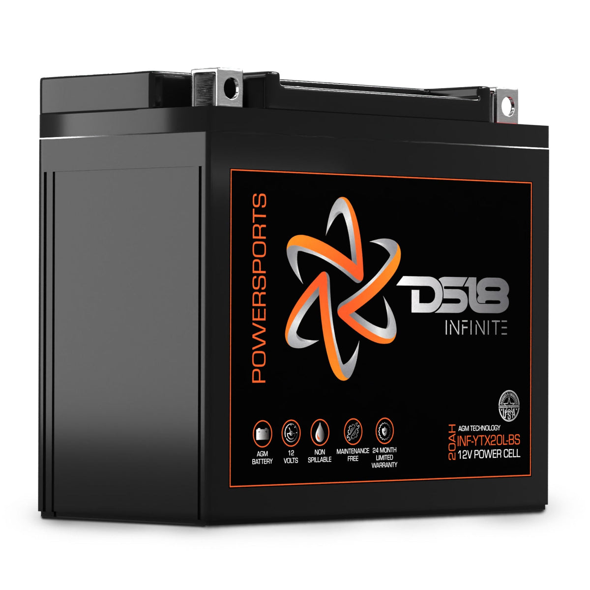 DS18 Can-am Maverick X3 Second Battery Upgrade Kit with Battery - More Battery Reserve Power For Longer Lasting Audio
