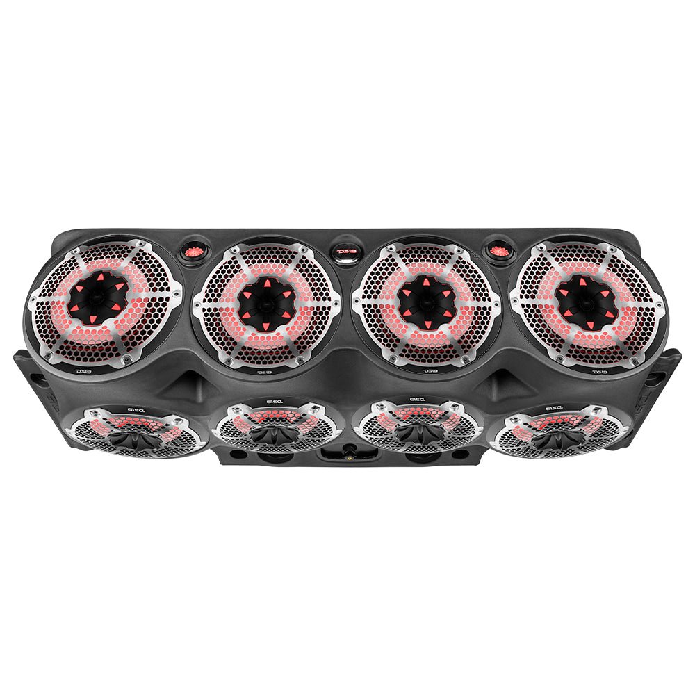 Jeep JK/JKU Overhead Bar System Fits 8 X 10" Speakers, 2 X 2.3" tweeters and 2 X 1 " Drivers -Black