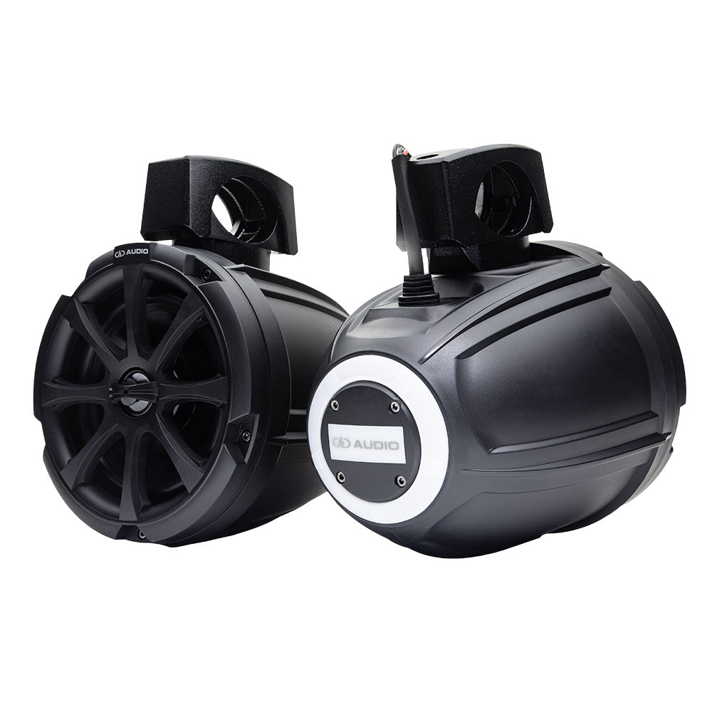 MCA-106b 6.5" Marine Can Speakers with Amp and LED (pair)