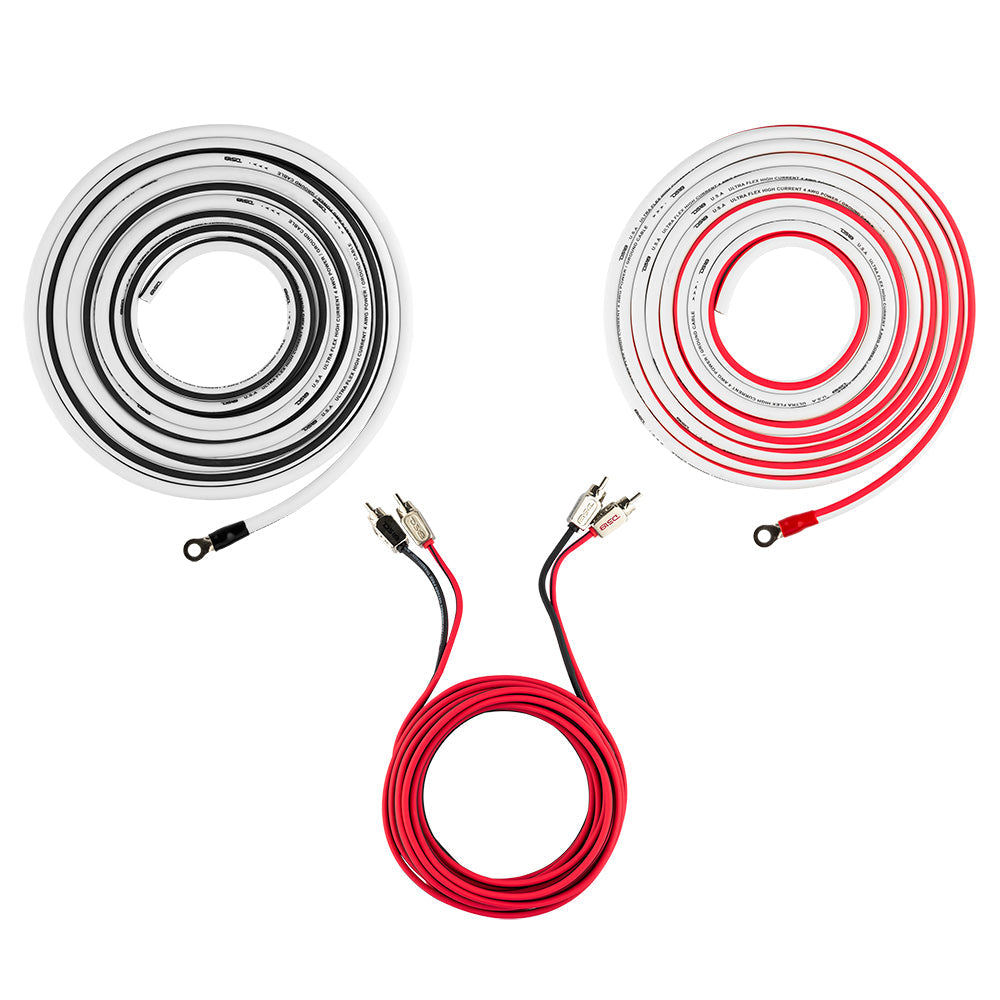 Marine Tinned OFC Amplifier Installation Kit 4-GA