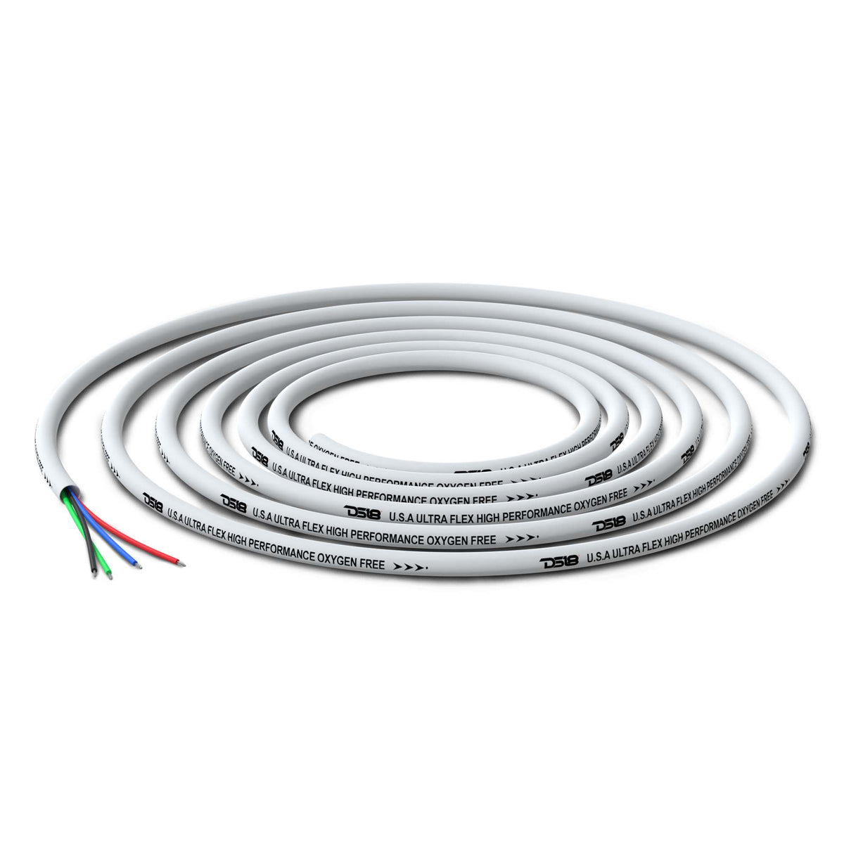 DS18 18-GA Marine Tinned 100% Copper OFC LED RGB Wires -100 Feet