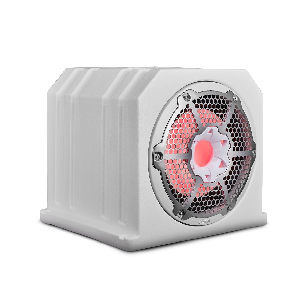 Dual 10" Marine Subwoofer Enclosure with 10" Passive Radiator and LED RGB Lights 350 Watts Rms 4-Ohm (NXL-10SUB Included)