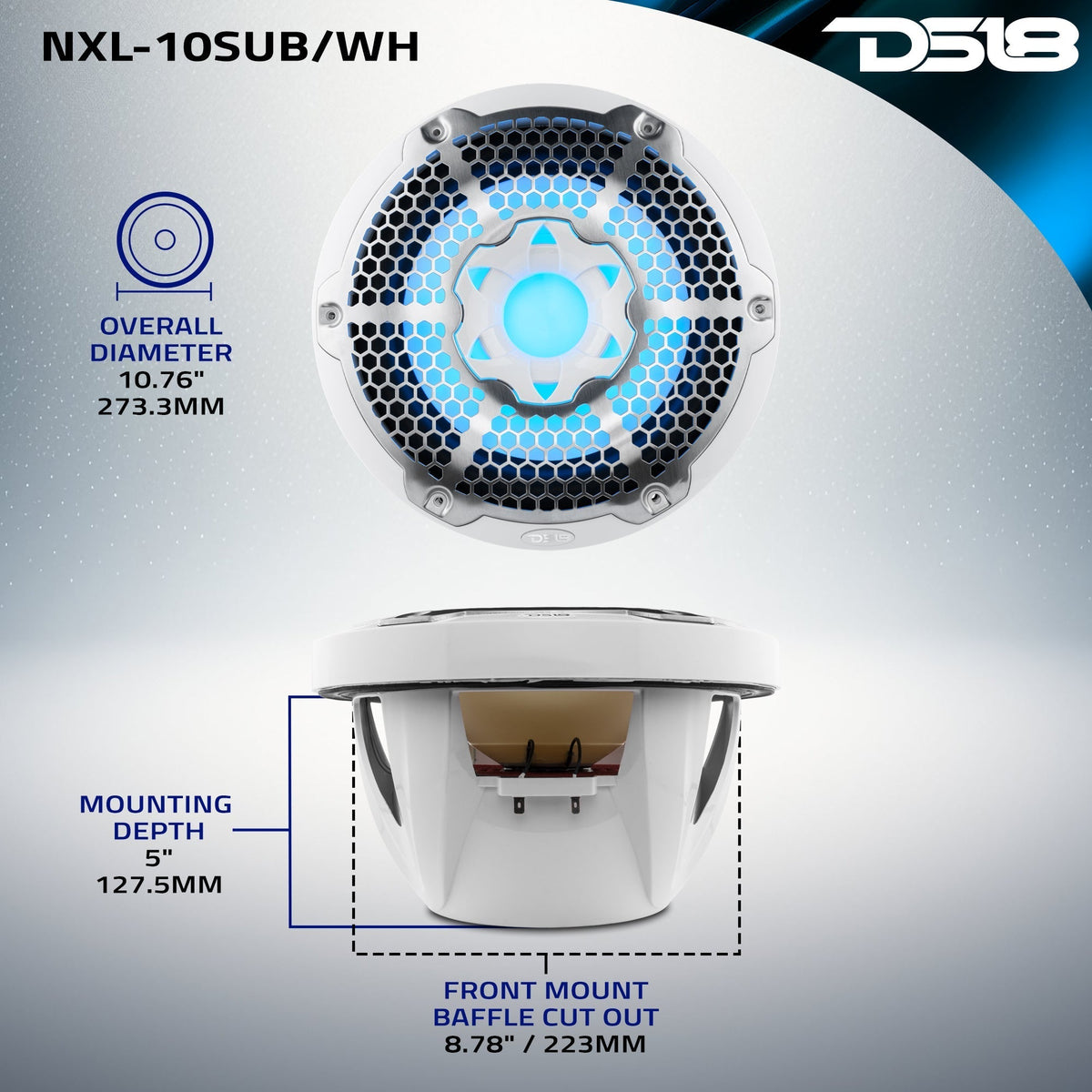 DS18 HYDRO NXL-10SUB/WH