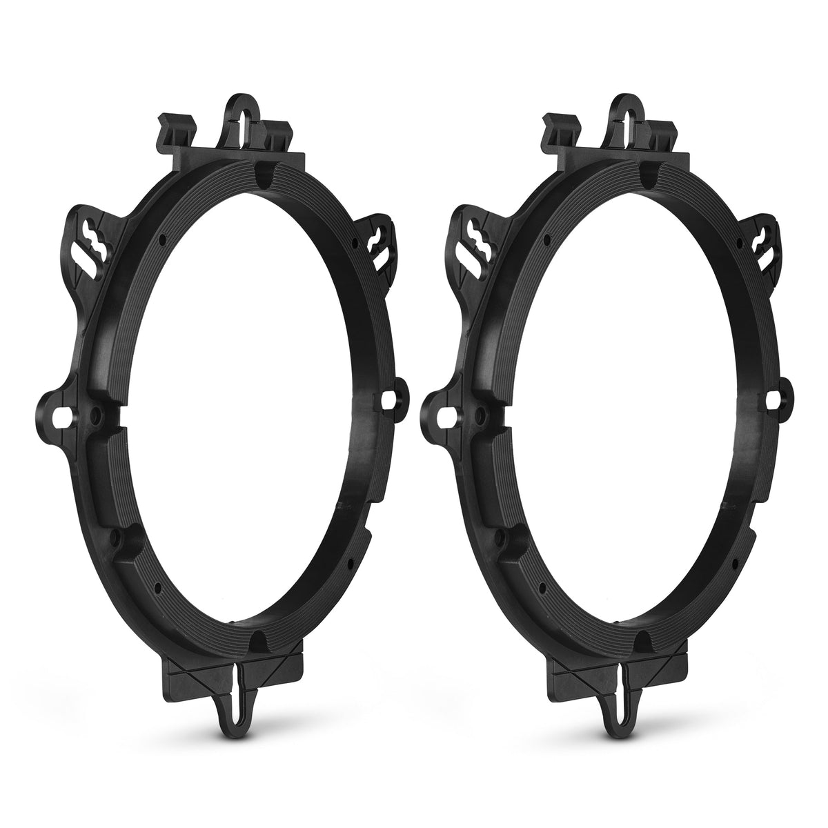 Car Audio Bundle: 6.5" Coaxial Speakers with OEM Speaker Adapters, Amplifier, and Installation Kit