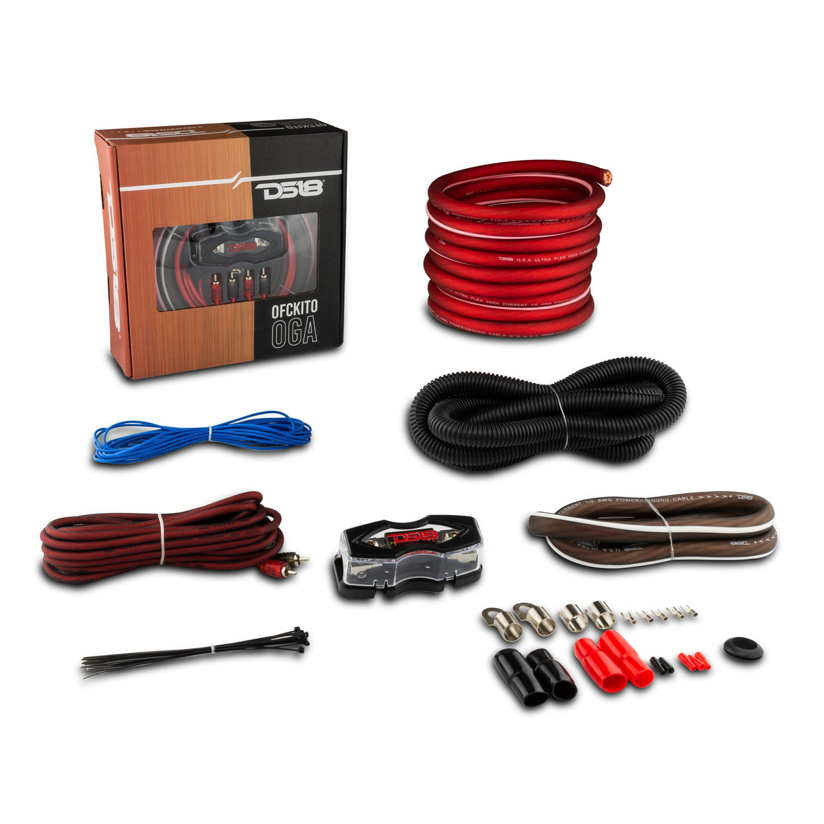 0-GA OFC 100% Copper Amplifier Installation Kit