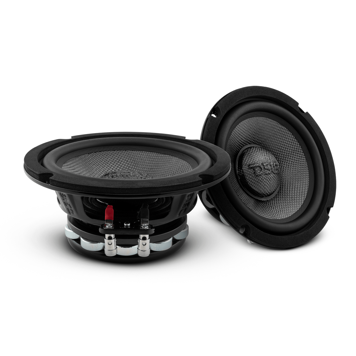 DS18 PRO-CF6.4NR 6.5" 250W RMS Neodymium Carbon Fiber Water Resistant Cone Midbass Speaker (Single)