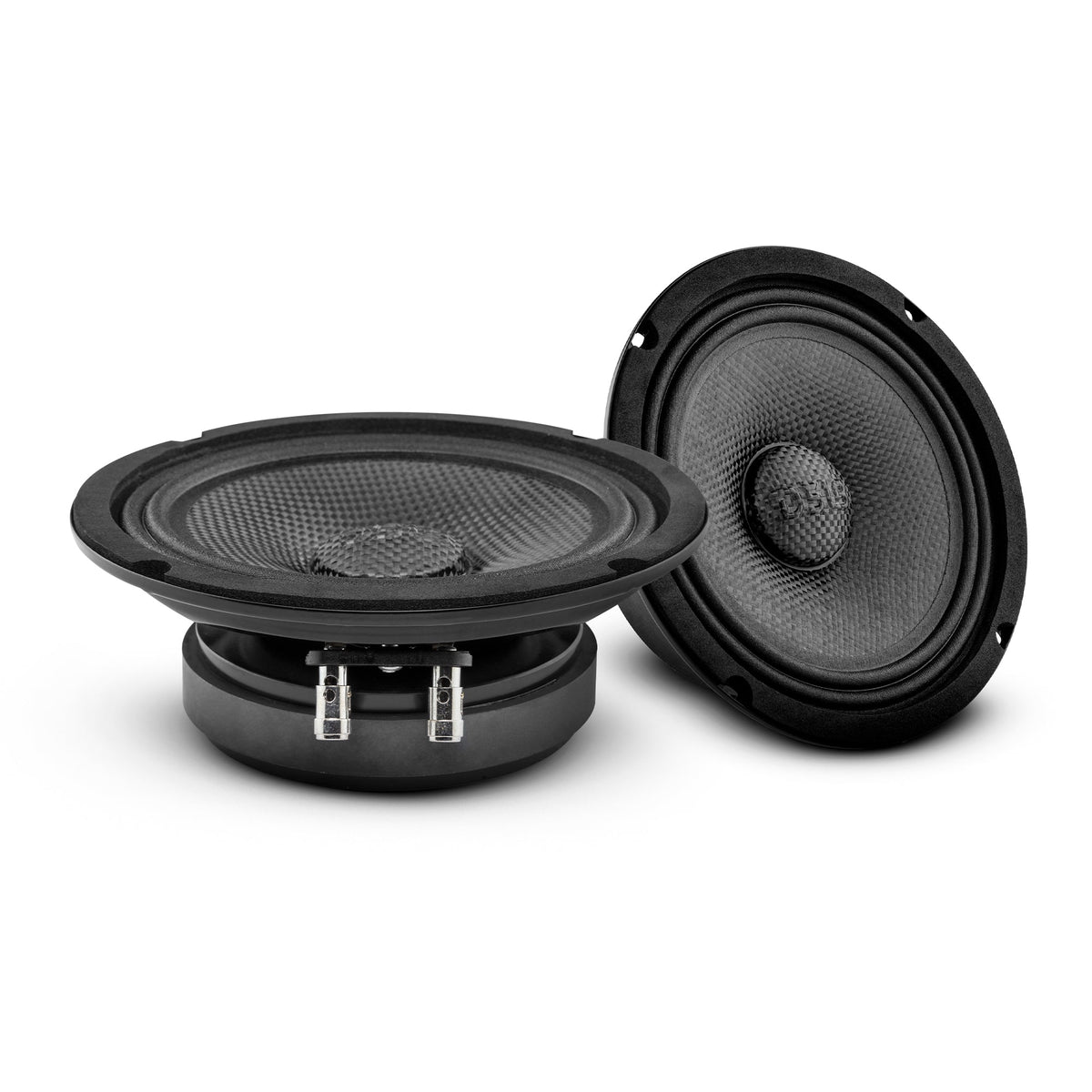 PRO 6.5" Shallow Carbon Fiber Water resistant Cone Mid-Bass Loudspeaker 250 Watts Rms 4-Ohm