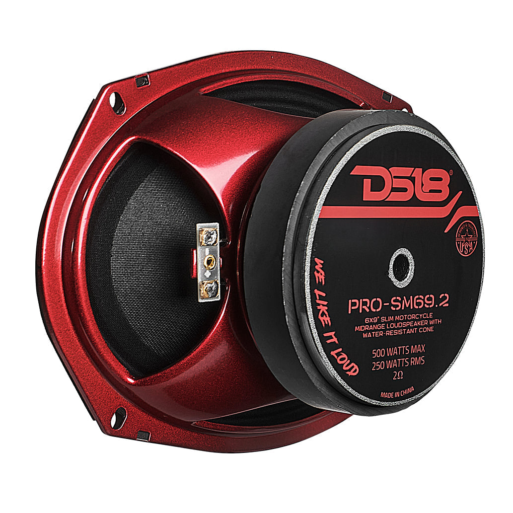 PRO 6x9" Slim Water-Resistant Mid-Range Loudspeaker | 250W RMS 2-Ohm