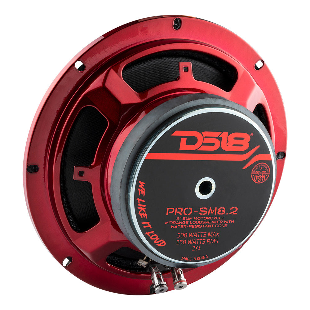 PRO 8" Shallow Water resistant Mid-Range Loudspeaker 250 Watts Rms 2-Ohm
