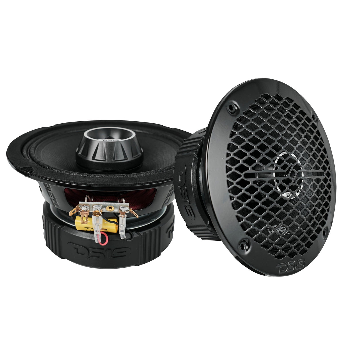DS18 PRO-ZT6 6.5" 225W RMS Midrange Speaker w/ Built-in Bullet Tweeter 4-Ohm (Single)