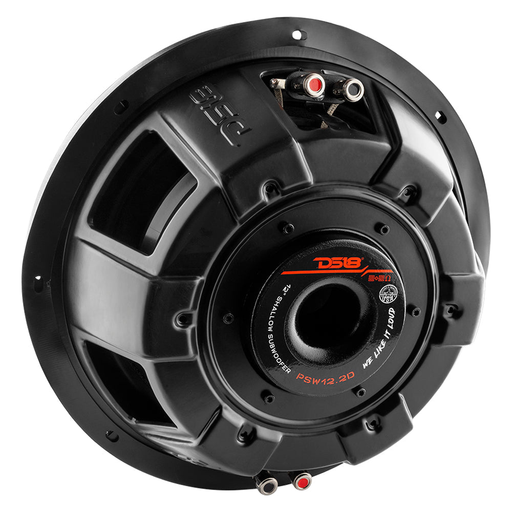PS Shallow-Mount Water Resistant 12" Subwoofer 600 Watts Rms DVC 2-Ohm