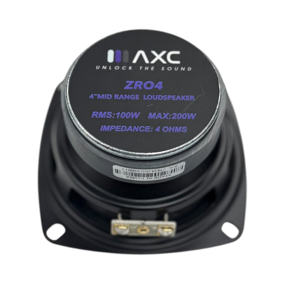 AXC ZRO4 4 INCH MIDRANGE SPEAKER (SINGLE)