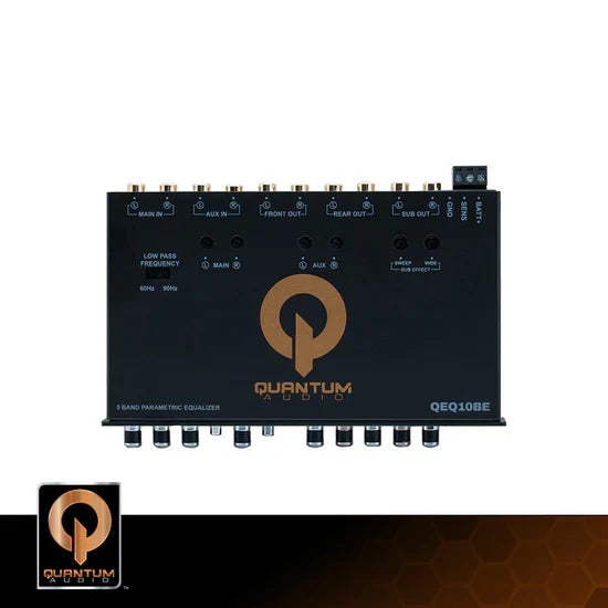 QEQ10BE : 5 Band Eq W/ Bass Enhancer & Battery Voltage Display