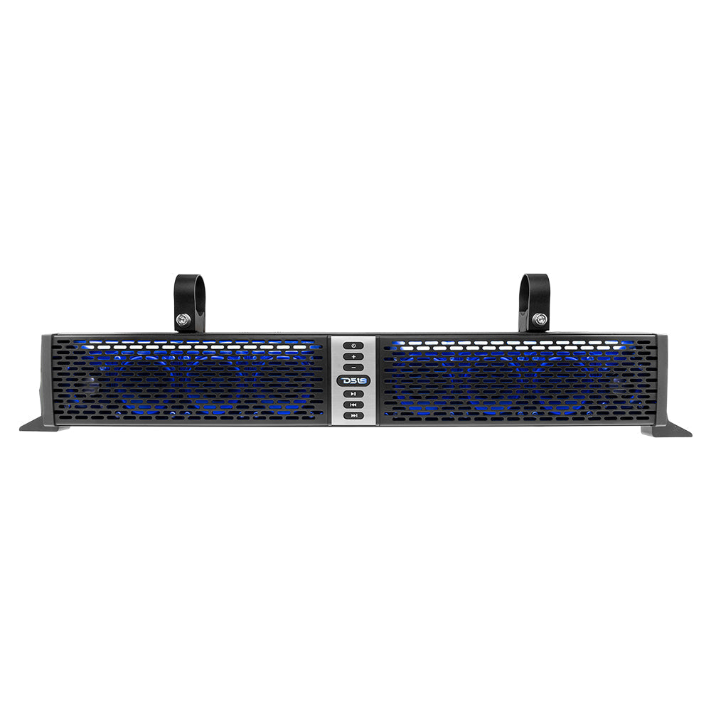 DS18 HYDRO SBAR30BT 30" Marine Water Resistant Amplified With Bluetooth Sound Bar Speaker System RGB LED Lights 8 Speakers 70