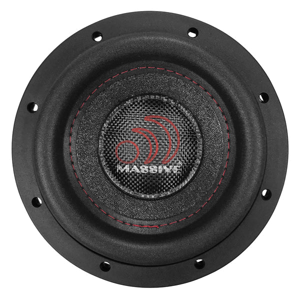 Massive audio SUMMO64S - 6" 200 Watts RMS Dual 4 Ohm, 1.5" V.C. Shallow Mount Subwoofer