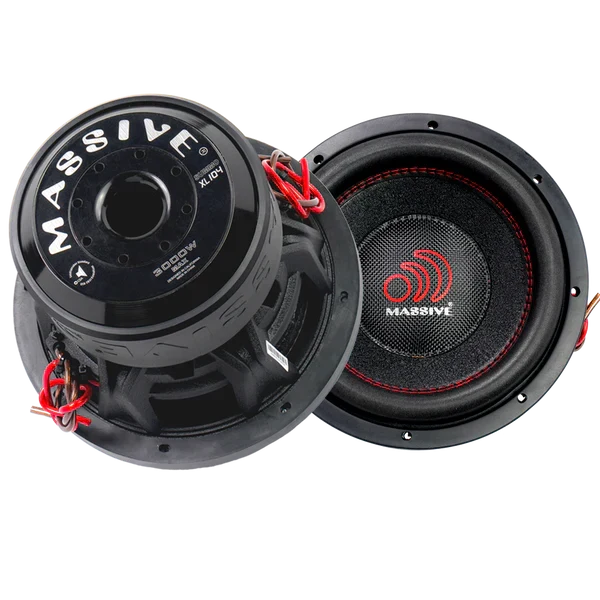 Massive audio SUMMOXL104 - 10" 1500 Watts RMS Dual 4 Ohm Subwoofer