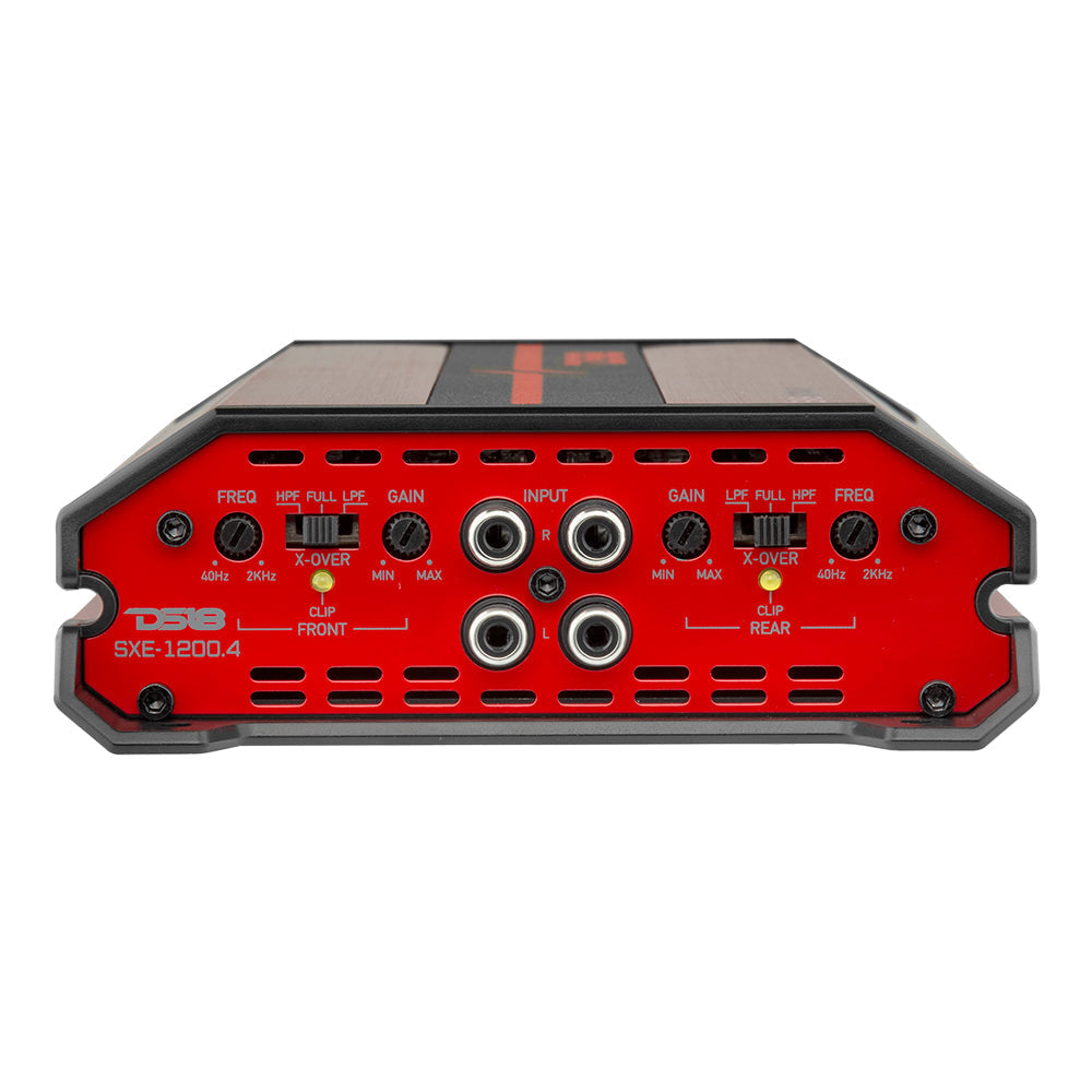 SXE Class A/B 4-Channel Full-Range Car Amplifier 4 x 60 RMS @4 Ohm 1200 Watts