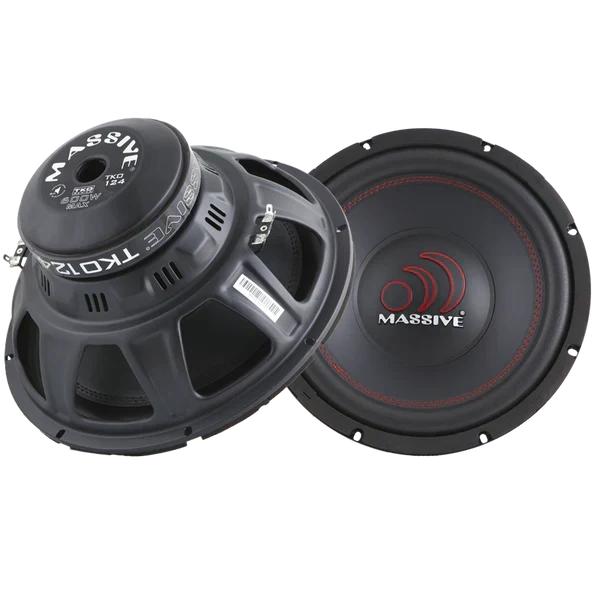 Massive audio TKO124 - 12" 300 Watts RMS Dual 4 Ohm Subwoofer