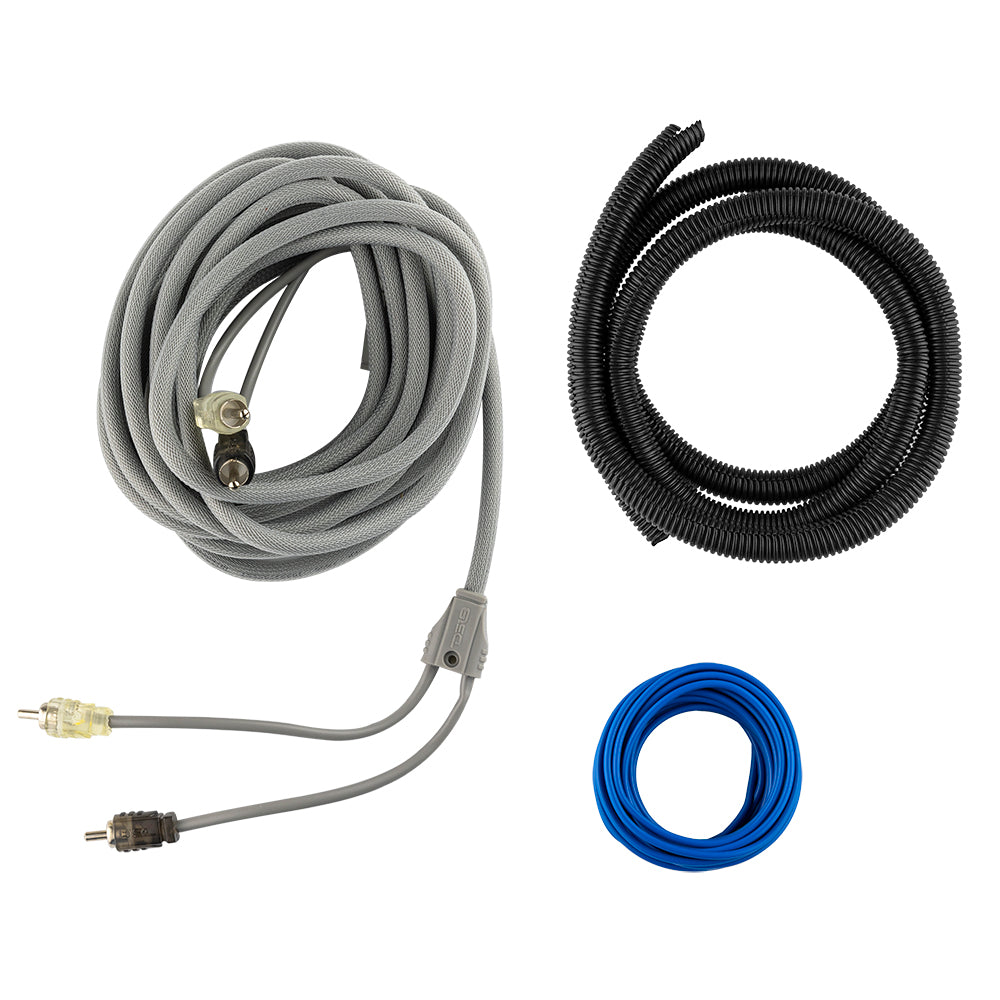 0-GA Amplifiers  Installation Kit Silver