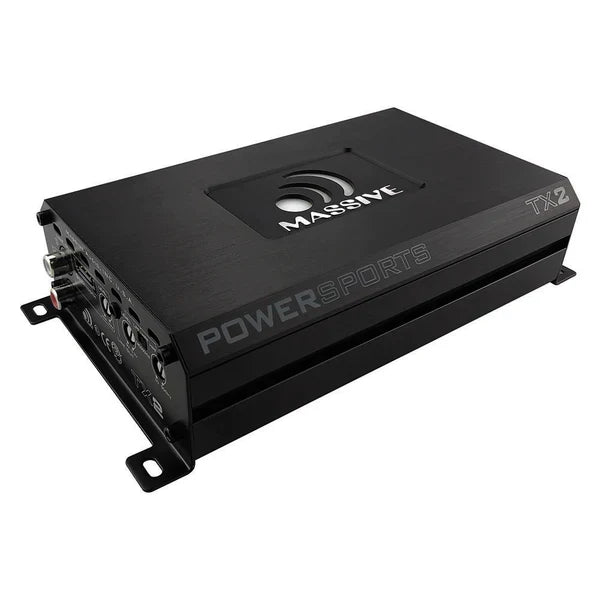 Massive audio TX2 - 120 Watts X 2 RMS @ 4 Ohm Full Range Bluetooth Marine Amplifier
