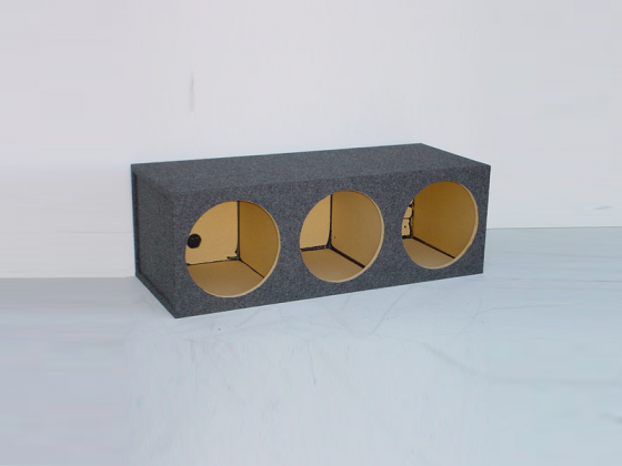 Triple 12" Square Sealed Sub Box Carpeted