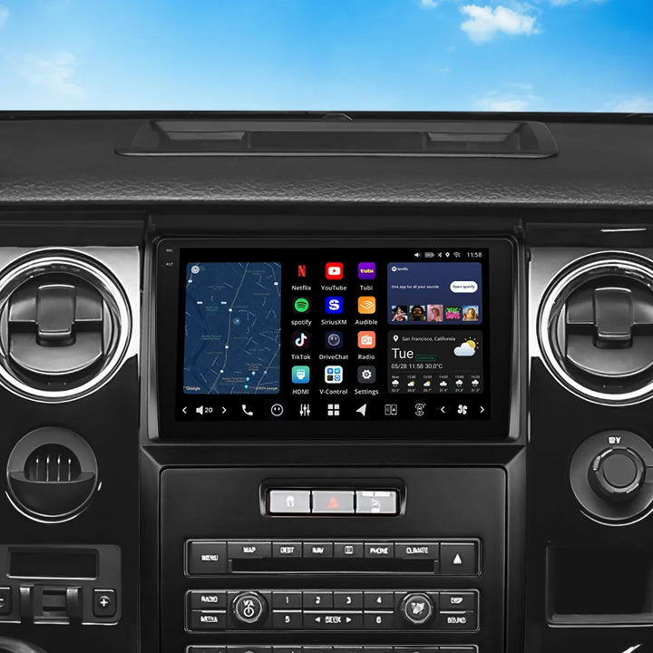 Vinland VISION 9" Custom-Fit Car Stereo for Ford F-150 2009-2012 with Factory Navigation