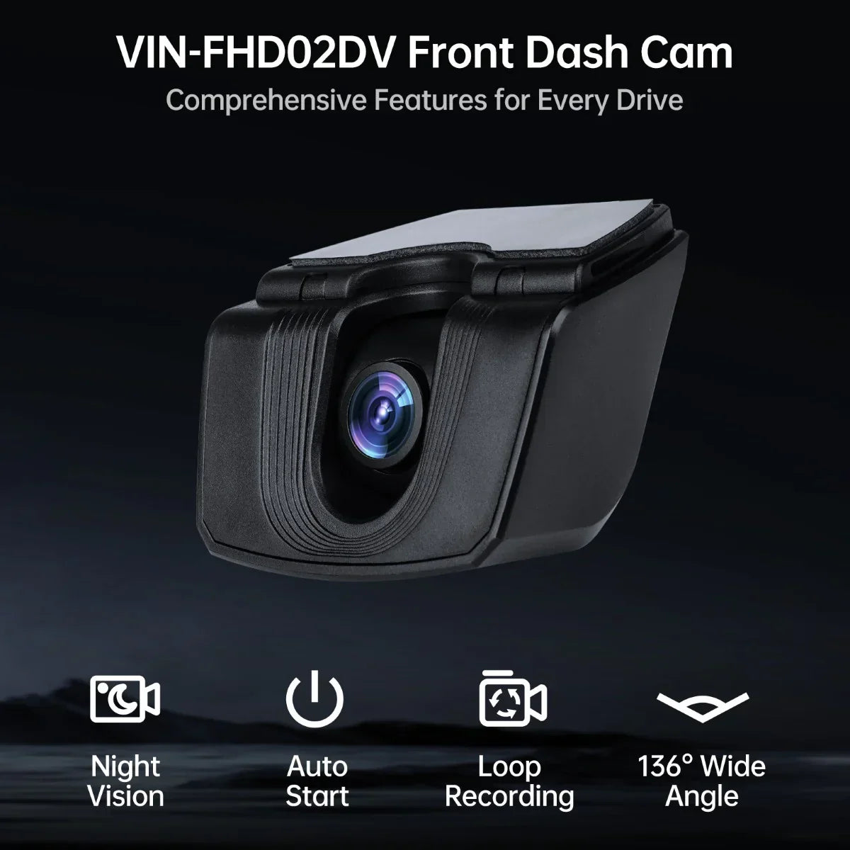 FHD 1080P On-Dash DVR Camera Real-Time Recording