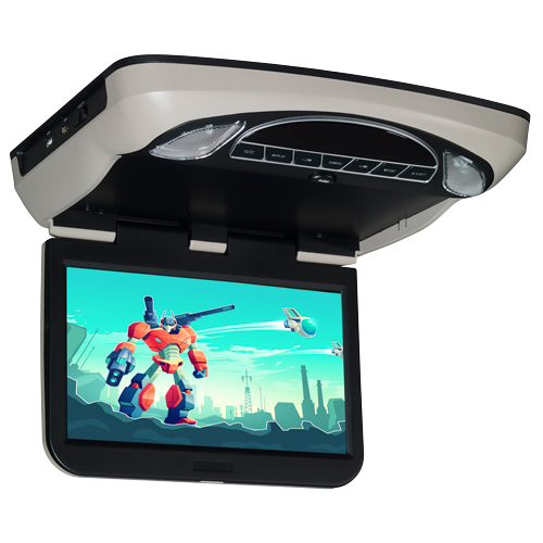 Voxx VXMTG10 10.1" hi-res Smart TV-ready overhead video monitor with built-in DVD player and HDMI input