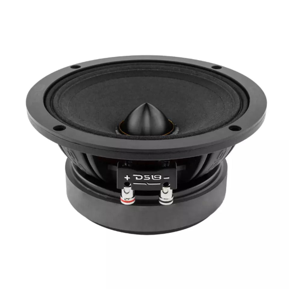 DS18 PRO-ZXI6.4BM 6.5" 600W Max 4-Ohms Car Audio Mid-Range Bullet Loudspeaker