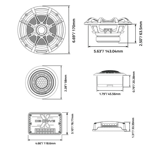 db drive X-S65C : 6.5" Component Loudspeaker