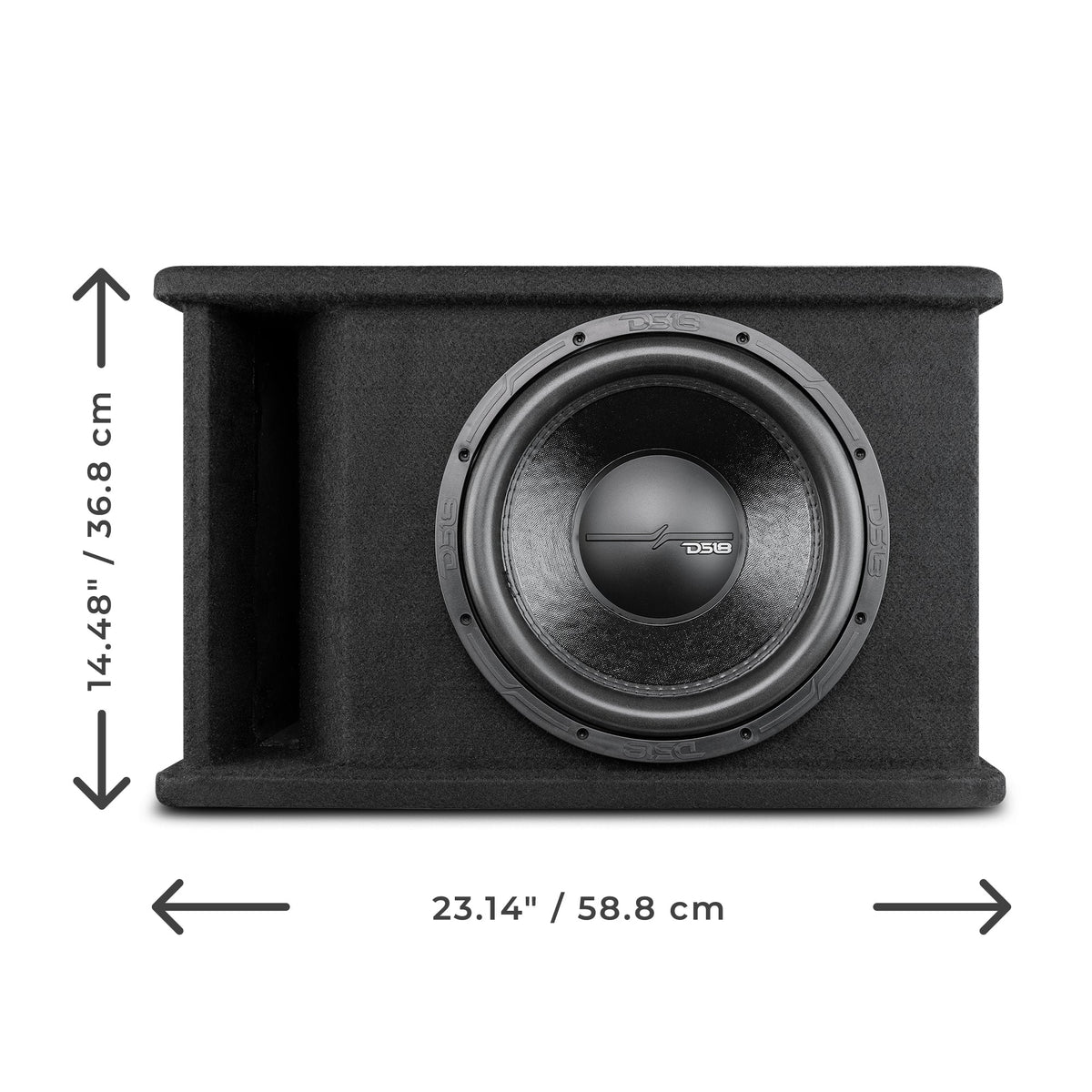 12" Loaded Subwoofer Ported Enclosure With ZR12.2D 750 Watts Rms