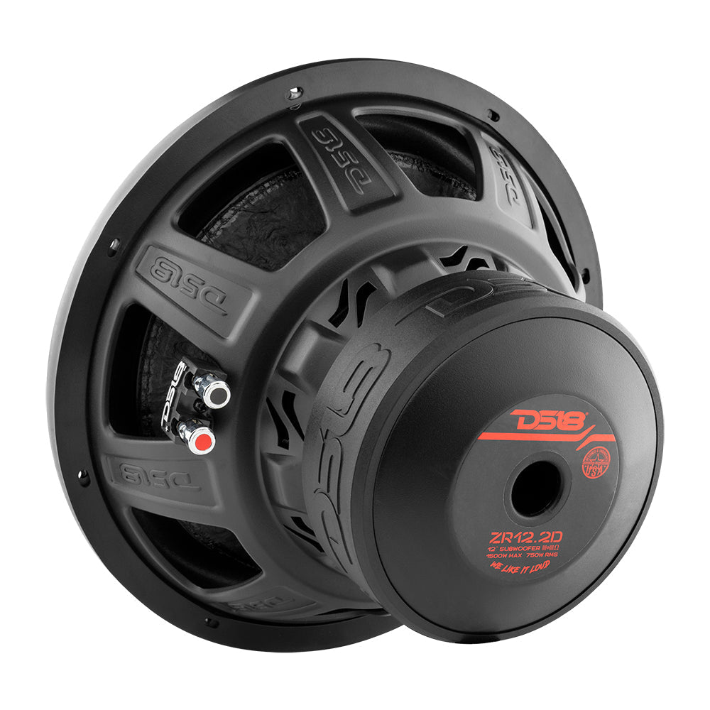 DS18 ZR 12" Subwoofer 750 Watts Rms DVC  2-Ohm
