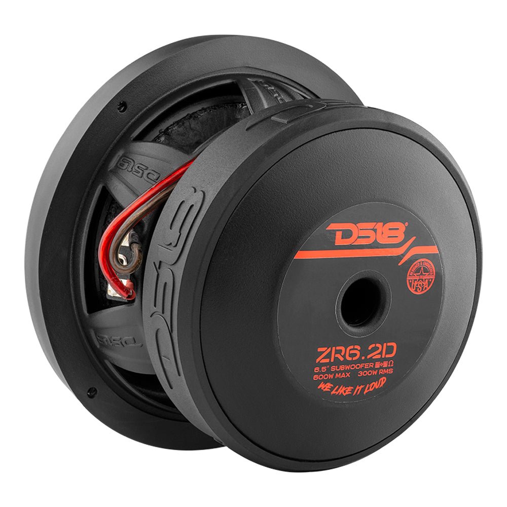 DS18 ZR 6.5" Subwoofer 300 Watts Rms DVC  2-Ohm