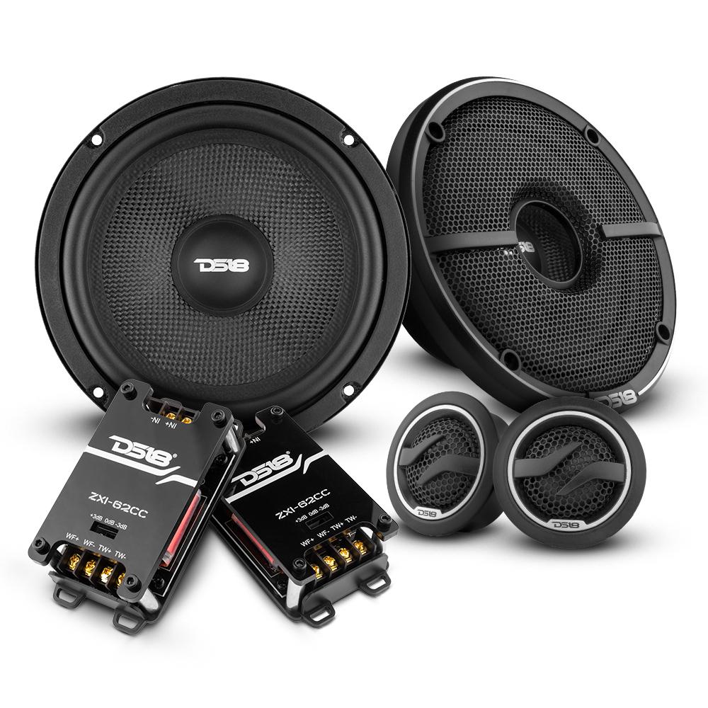 DS18 2006-2020 Honda Civic Front and Back Doors Sedan Speakers Better Upgrade/Replacement Package 1600 Watts
