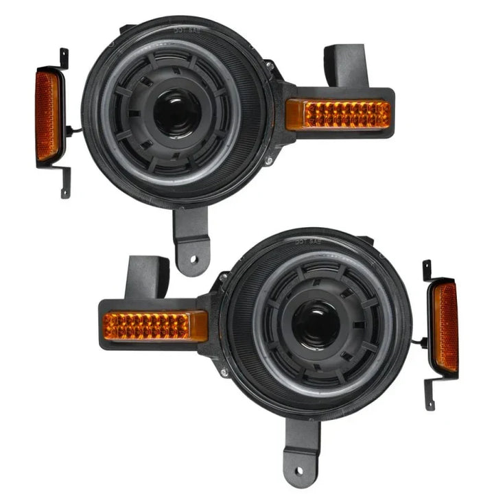Oracle 2021+ Ford Bronco Oculus Bi-LED Projector Headlights - Amber/White Switchback SEE WARRANTY