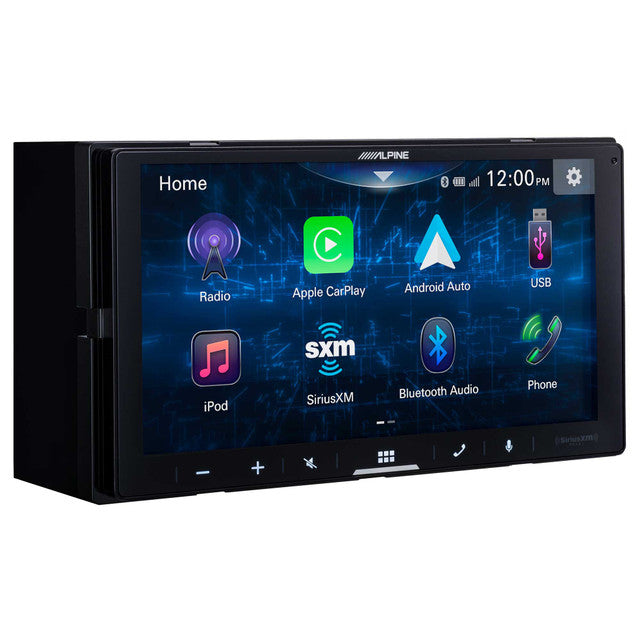 Alpine ILX-W670 7-Inch Receiver + PAC RPK5-GM4101 2010-15 Chevy Camaro Kit + Back up Camera and License Plate Frame